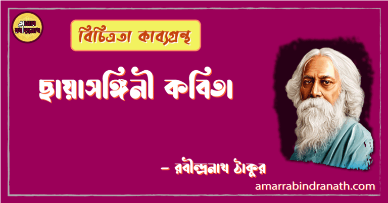 ছায়াসঙ্গিনী কবিতা | chhayasongini kobita | বিচিত্রতা কাব্যগ্রন্থ | রবীন্দ্রনাথ ঠাকুর
